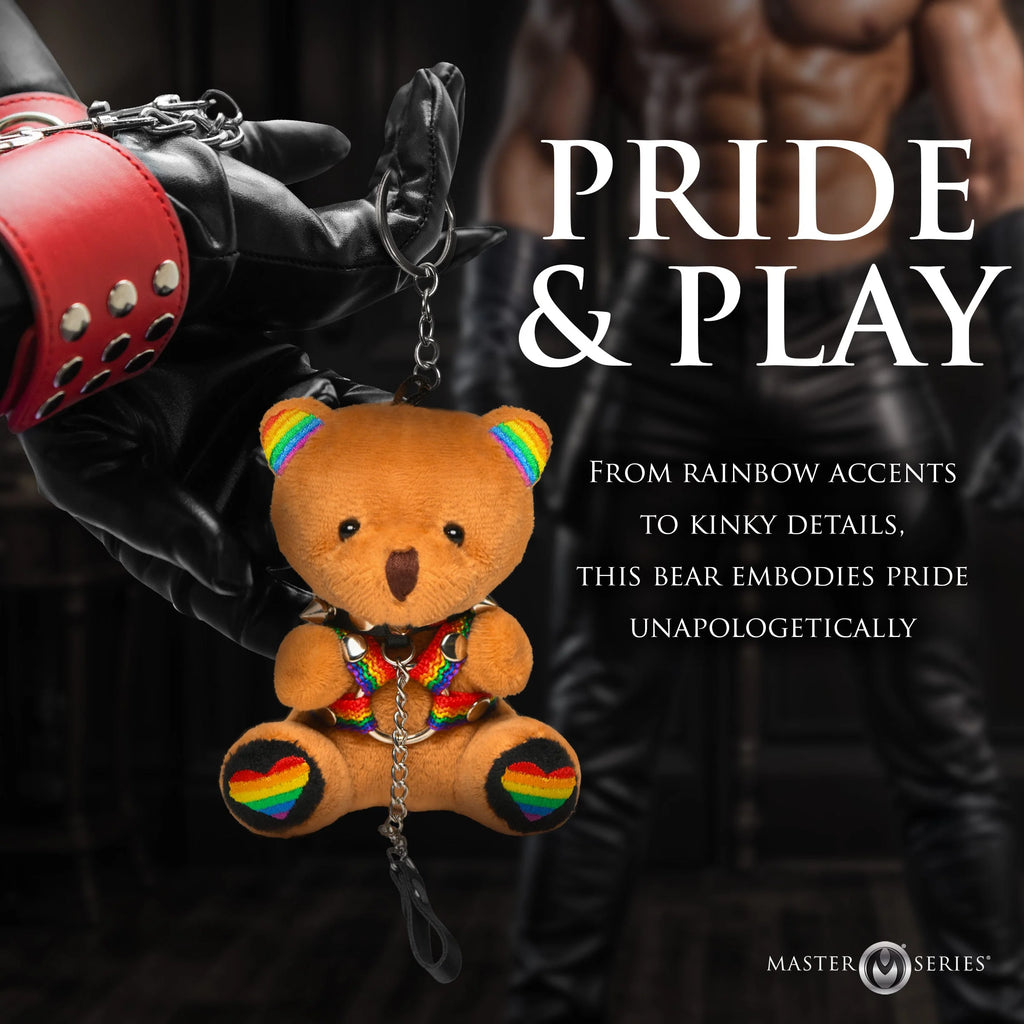 Pride Bondage Bear Keychain