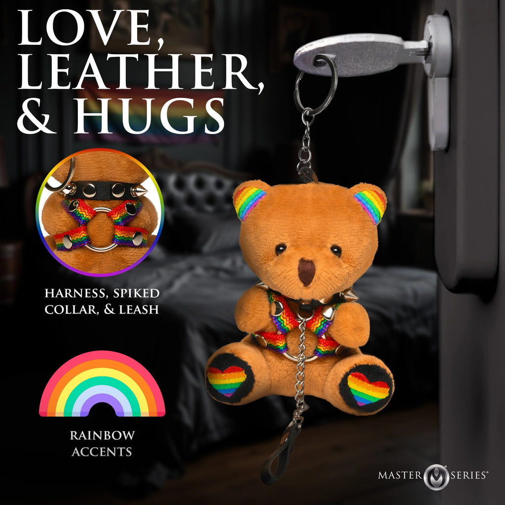 Pride Bondage Bear Keychain
