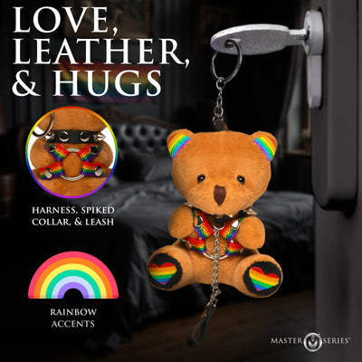 Pride Bondage Bear Keychain