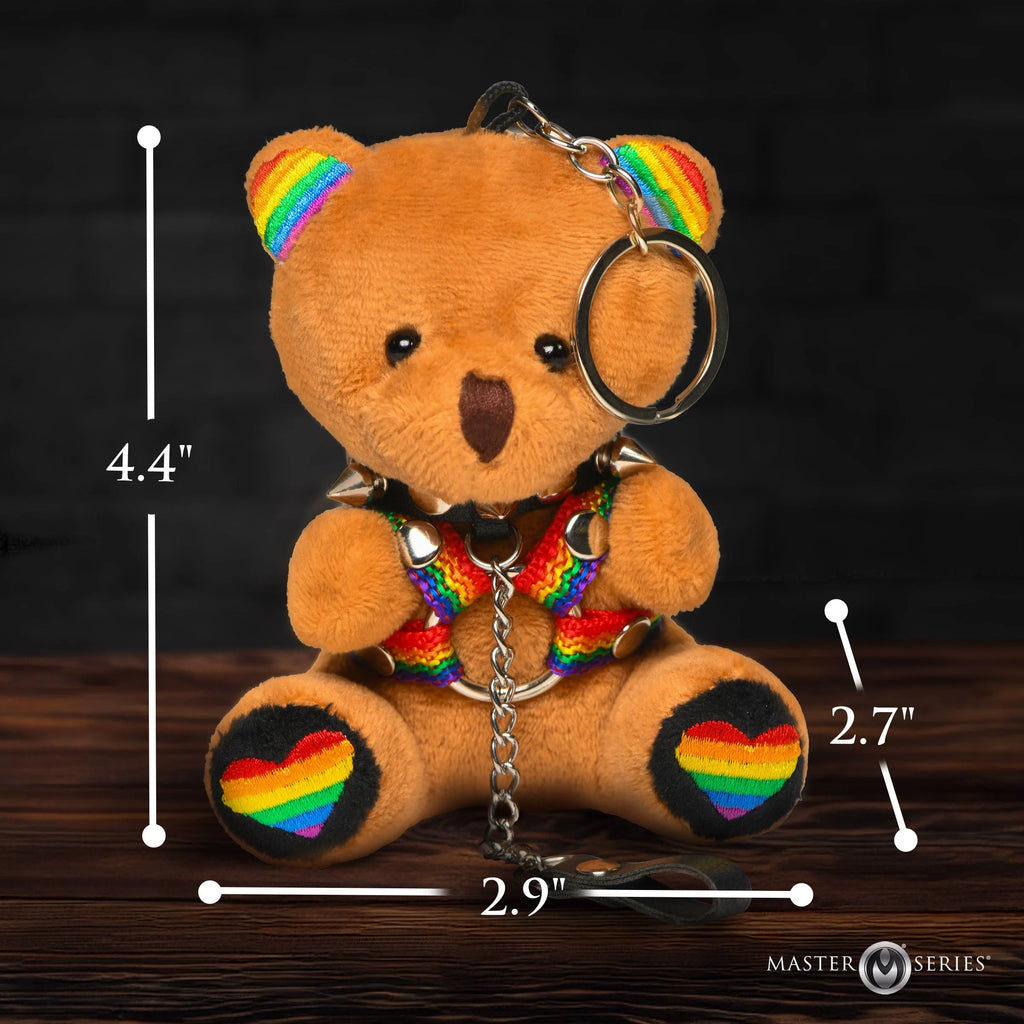 Pride Bondage Bear Keychain