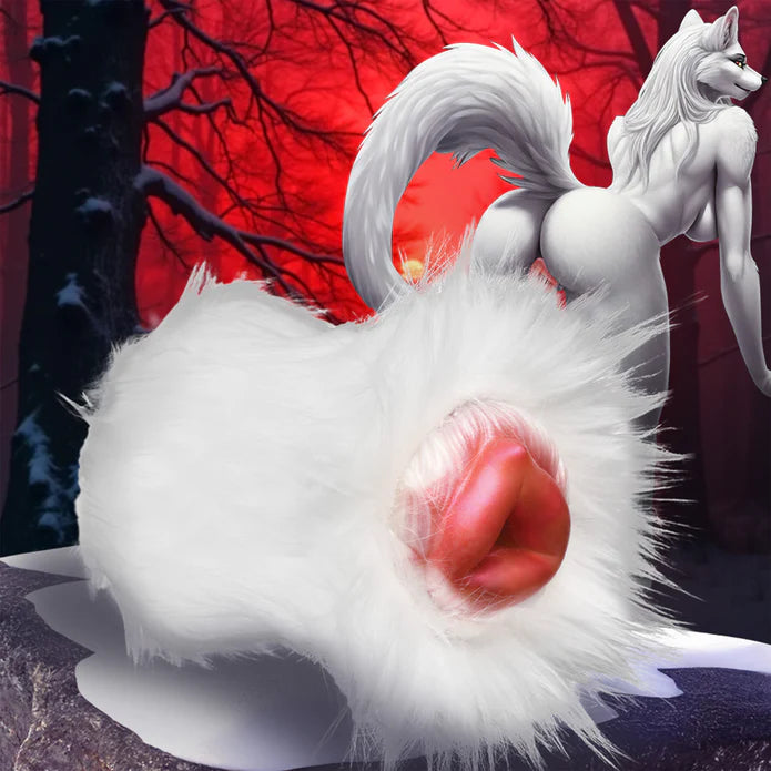 Snow She-Wolf Silicone Stroker by Creature Cocks