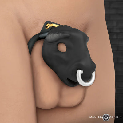 Master Series Bull Chastity Cage in Black