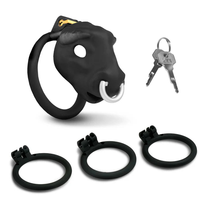 Master Series Bull Chastity Cage in Black