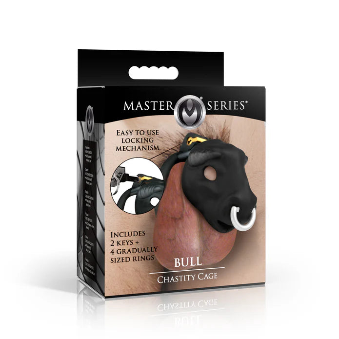 Master Series Bull Chastity Cage in Black