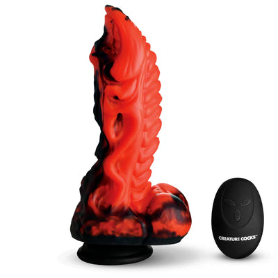 Dragon Thrust Thrusting & Vibrating Silicone Dildo by Creature Cocks