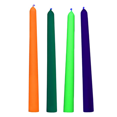 UV Blacklight Reactive Wax Drip Candles - Set of 4