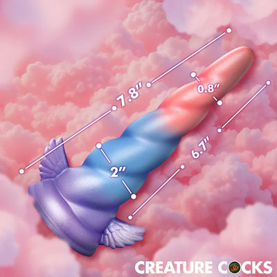 Dream Rider Vibrating Silicone Unicorn Horn Dildo by Creature Cocks