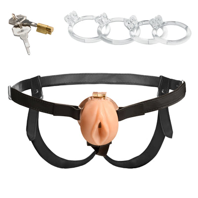 Master Series Pussy Chastity Cage - Light