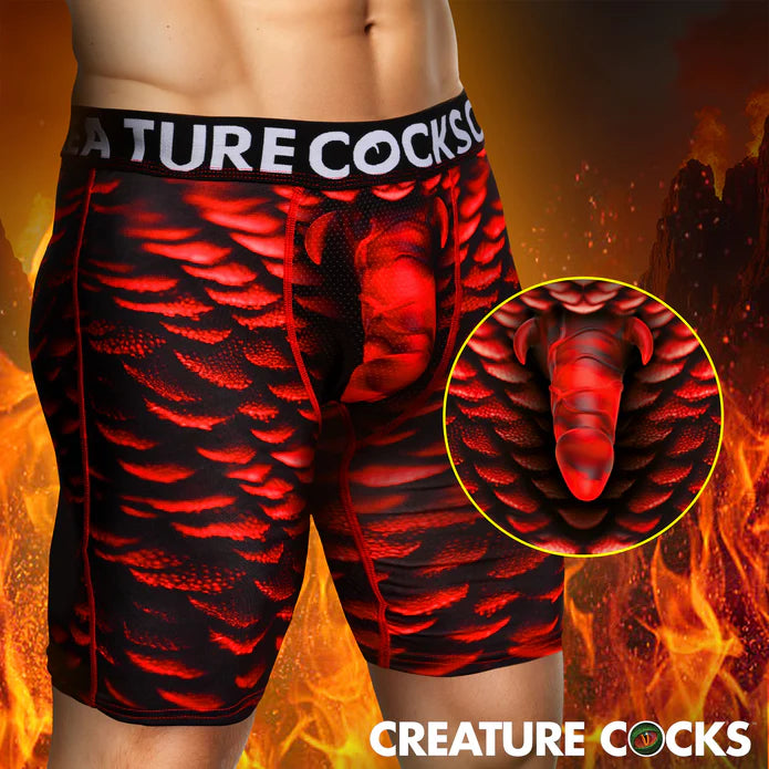 Horny Devil Printed Boxers by Creature Cocks