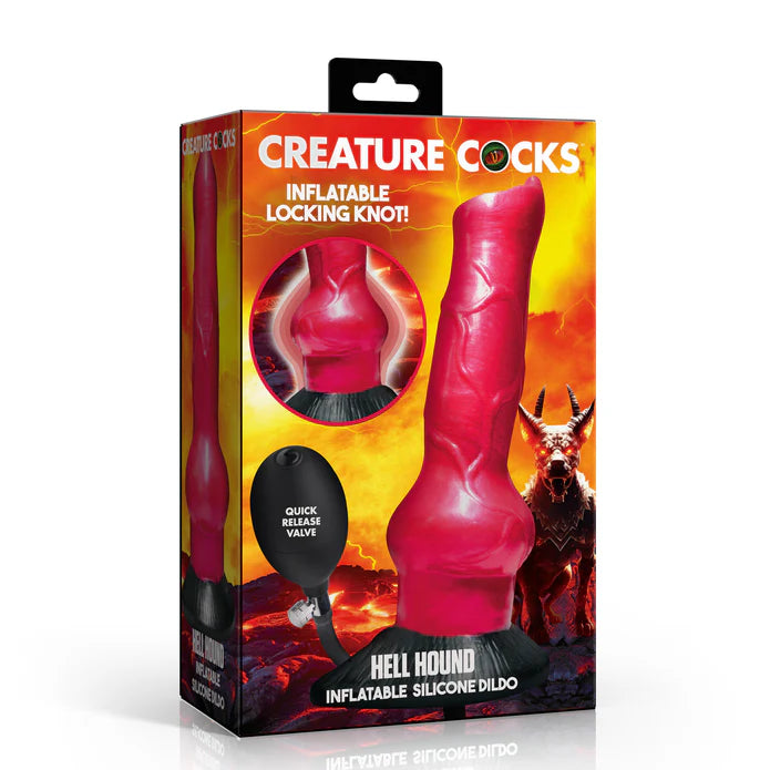 Hell Hound Inflatable Silicone Dildo by Creature Cocks