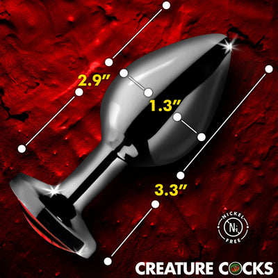 Nickel Free Red eye butt plug measurments 2.9