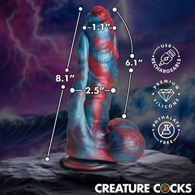 Hydra X Vibrating Silicone Dildo by Creature Cocks