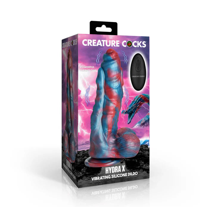 Hydra X Vibrating Silicone Dildo by Creature Cocks