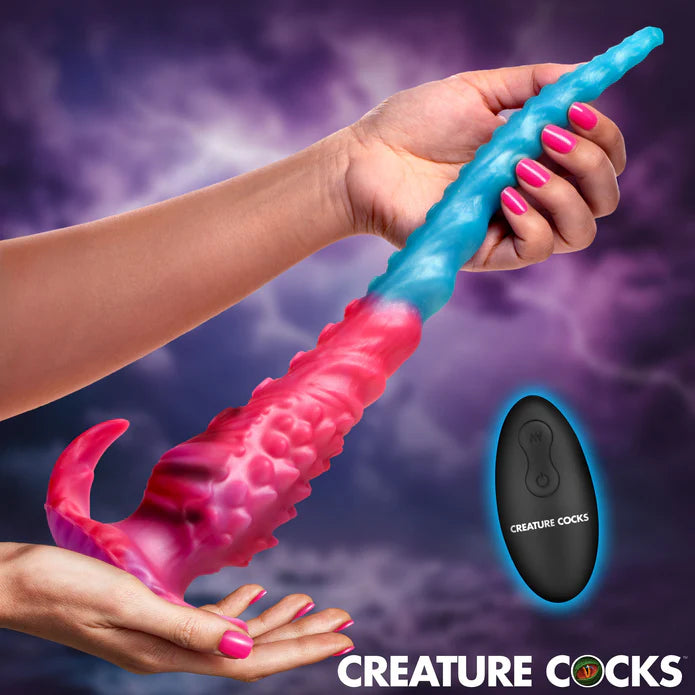 Vibropus Extra Long Vibrating Silicone Tentacle Dildo by Creature Cocks