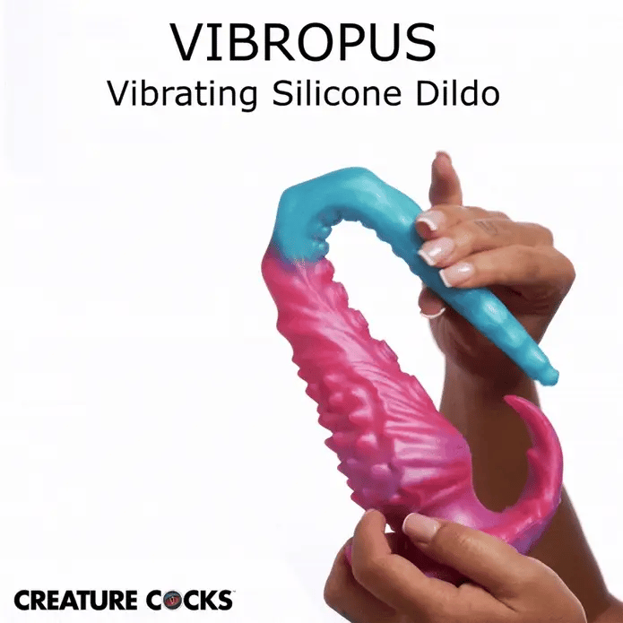 Vibropus Extra Long Vibrating Silicone Tentacle Dildo by Creature Cocks