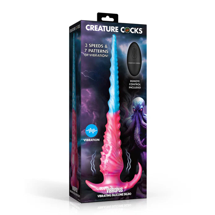 Vibropus Extra Long Vibrating Silicone Tentacle Dildo by Creature Cocks