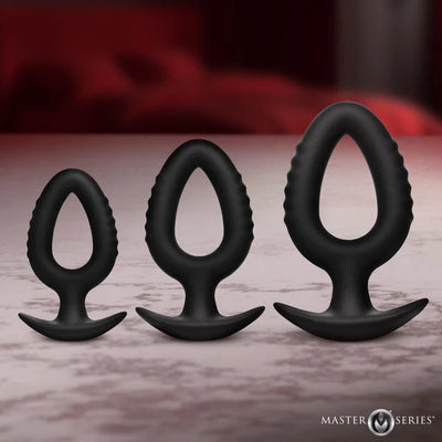 3 Piece Hollow Silicone Anal Trainer Set by Master Series