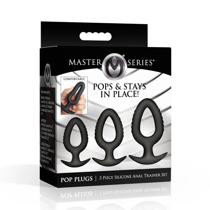 3 Piece Hollow Silicone Anal Trainer Set by Master Series