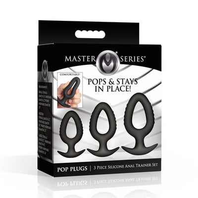3 Piece Hollow Silicone Anal Trainer Set by Master Series