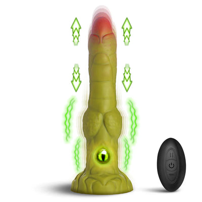 Eyegor Thrusting & Vibrating Silicone Monster Dildo by Creature Cocks
