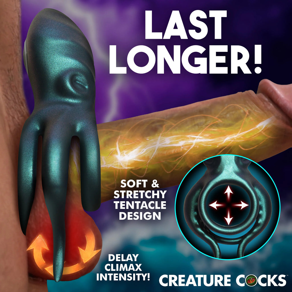 Octo Grip Vibrating Silicone Cock Ring by Creature Cocks