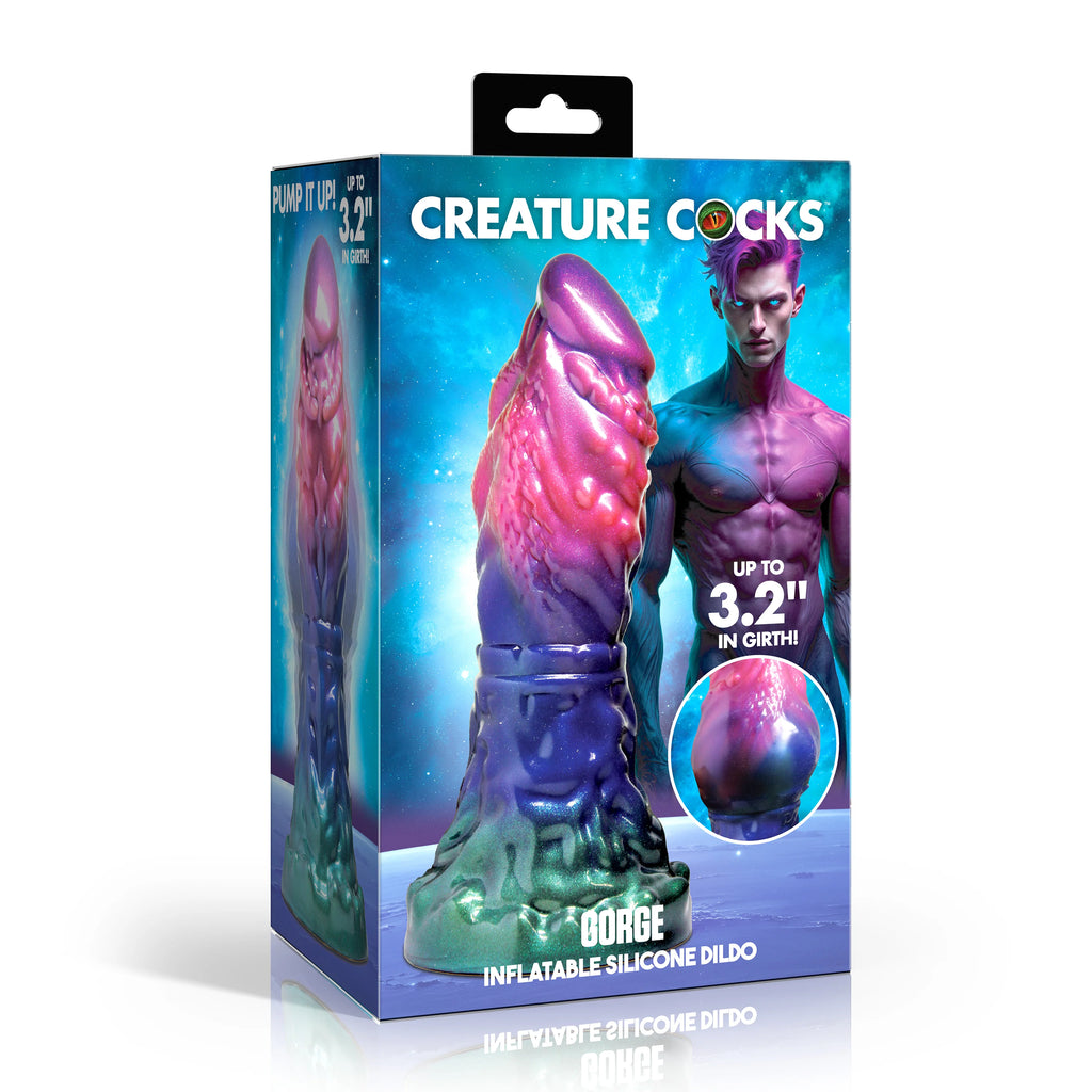 Gorge Inflatable Silicone Dildo by Creature Cocks