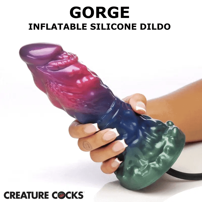 Gorge Inflatable Silicone Dildo by Creature Cocks