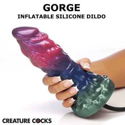 Gorge Inflatable Silicone Dildo by Creature Cocks