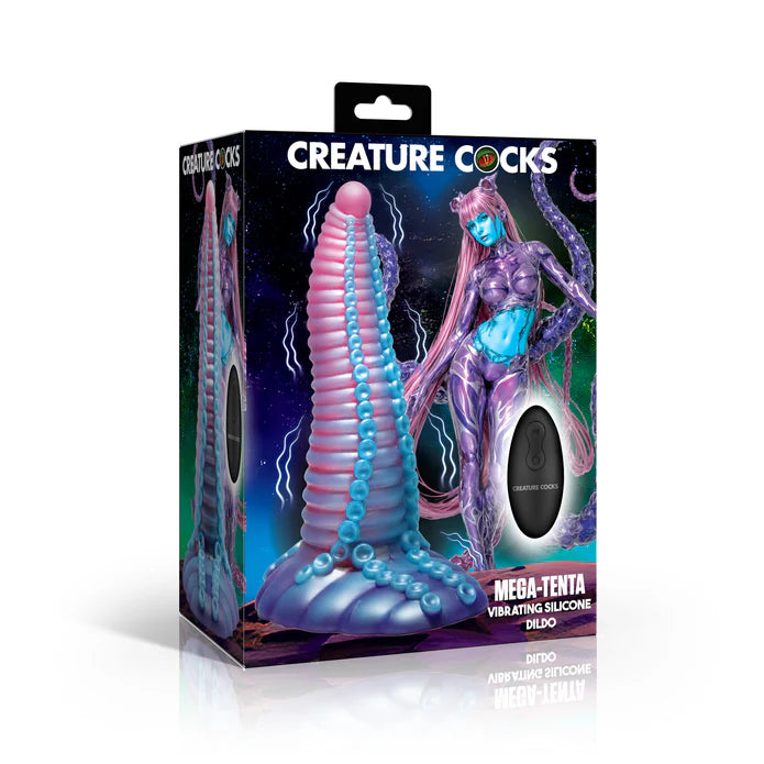 Mega-Tenta Vibrating Silicone Dildo by Creature Cocks