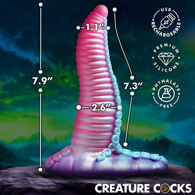 Mega-Tenta Vibrating Silicone Dildo by Creature Cocks