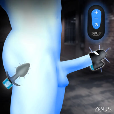 Zeus E-Stim Anal Plug & Head Teaser Set