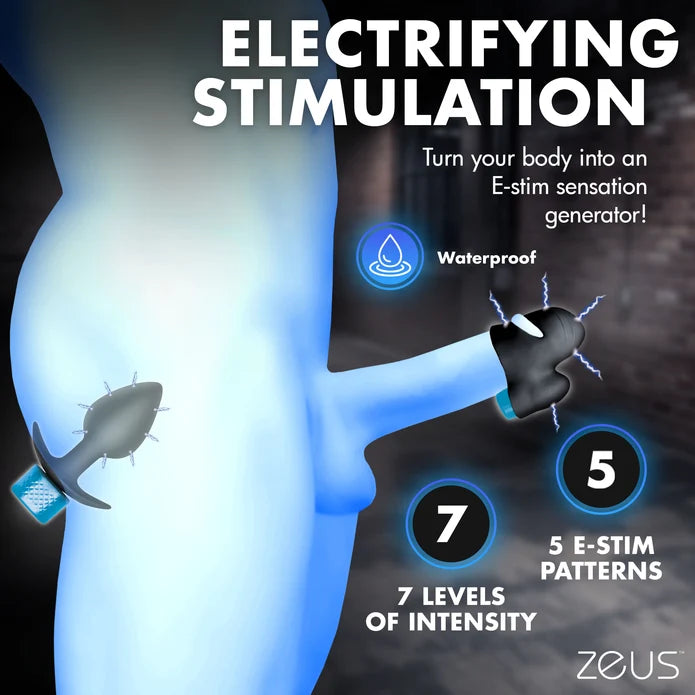 Zeus E-Stim Anal Plug & Head Teaser Set
