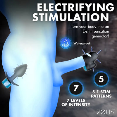 Zeus E-Stim Anal Plug & Head Teaser Set