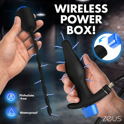 Zeus E-Stim Anal Plug & Urethral Sound Kit