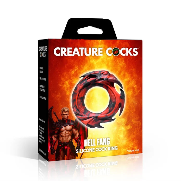 Hell Fang Silicone Cock Ring by Creature Cocks
