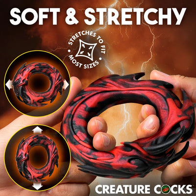 Hell Fang Silicone Cock Ring by Creature Cocks