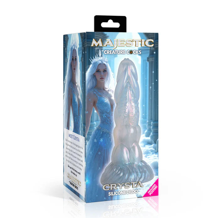 Crysta the Ice Queen Iridescent Silicone Dildo by Creature Cocks