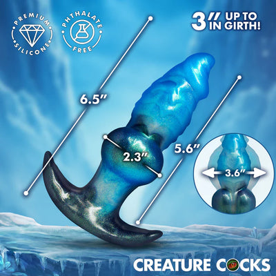 Blizzard Inflatable Silicone Anal Plug by Creature Cocks