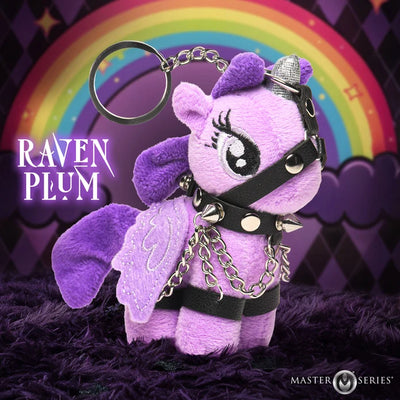 Novelty adult humor keychain, Raven Plum, Master Series