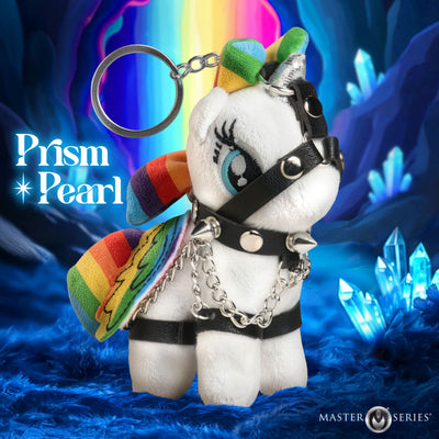 Gothic unicorn plush keychain