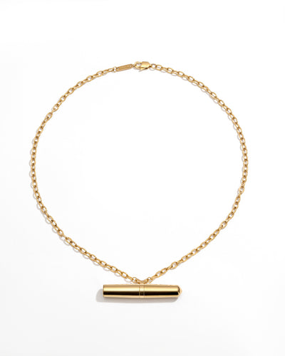 Crave Tease Collection Convertible Necklace / Ring Vibrator in Gold
