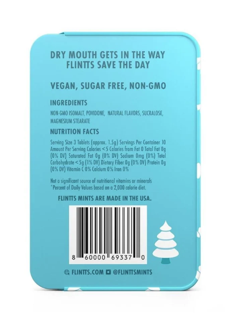 Flintts Mouth Watering Mints in Snowy Pine - F Strength 275