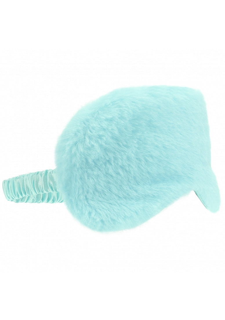 Ouch Fluffy Bondage Mask in Powder Blue