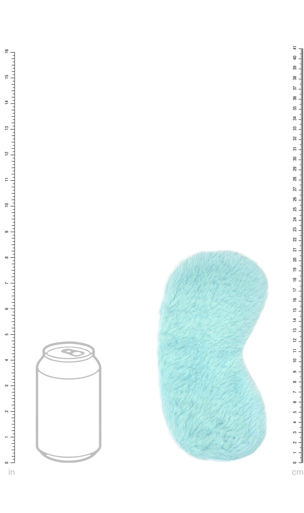 Ouch! Fluffy Bondage Mask in Powder Blue