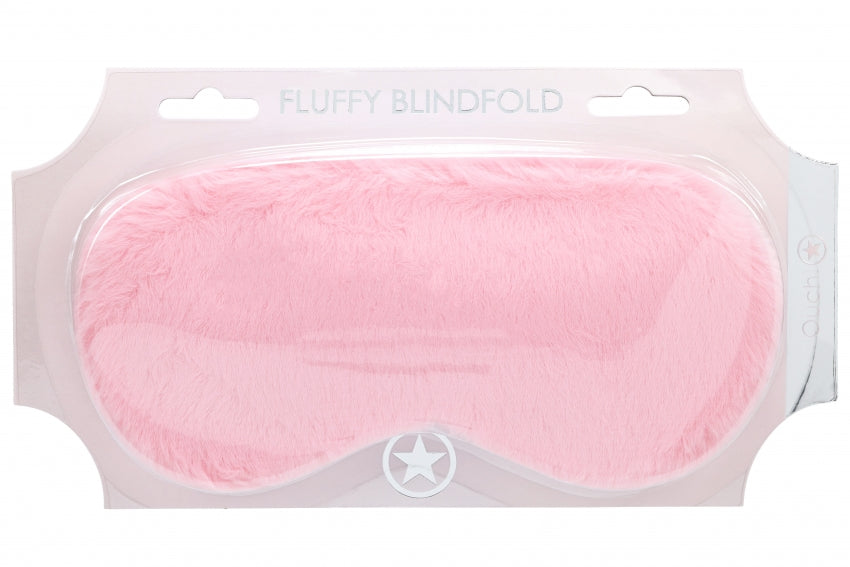 Ouch! Fluffy Bondage Mask in Cotton Candy Pink