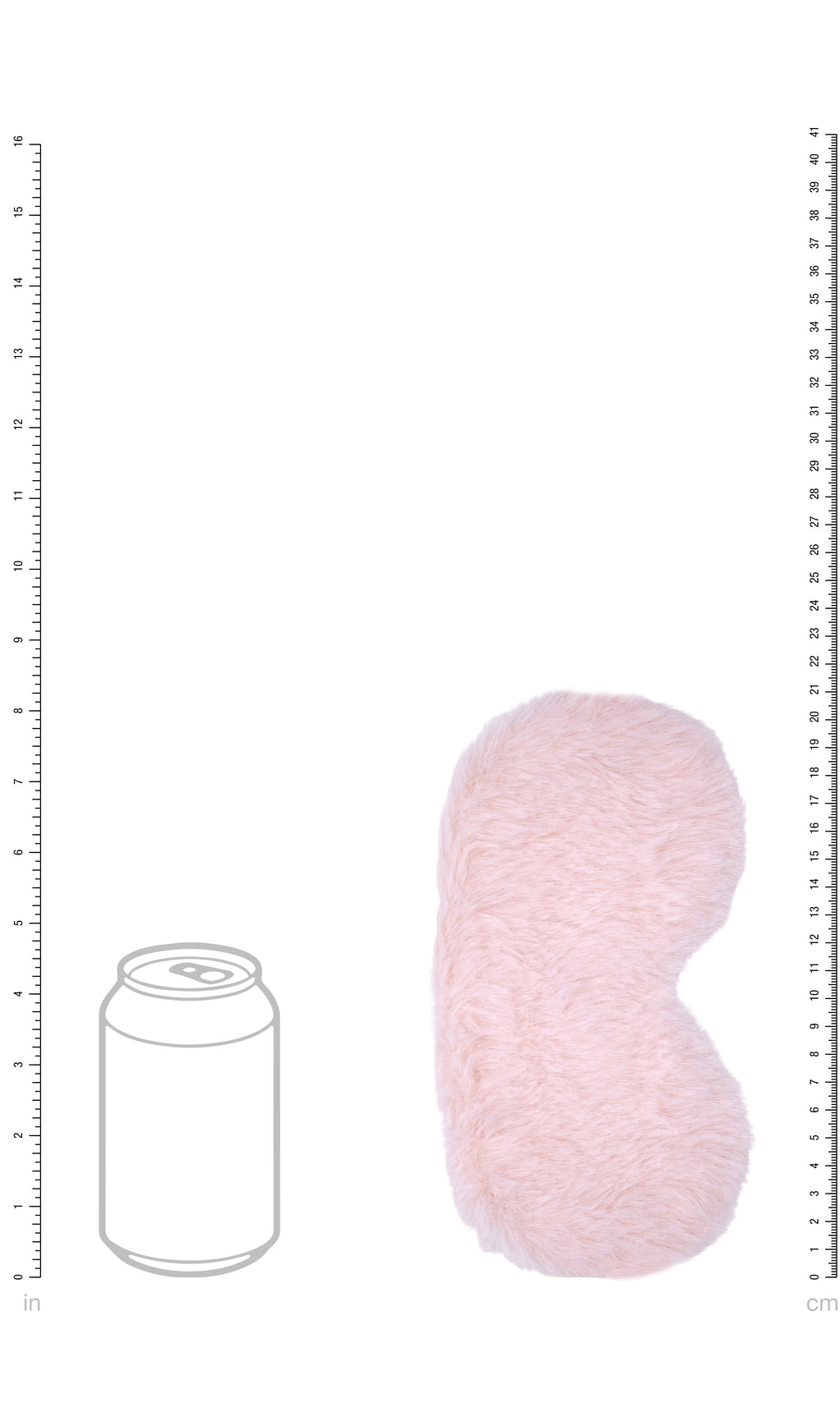 Ouch! Fluffy Bondage Mask in Cotton Candy Pink