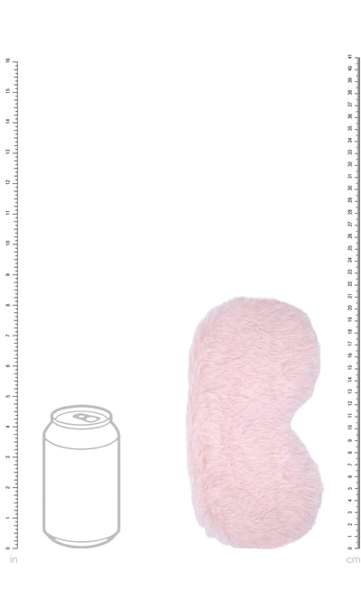 Ouch! Fluffy Bondage Mask in Cotton Candy Pink