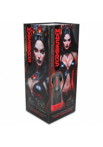 Masturs Raven the Shadow Sinner Multi-Function Masturbator