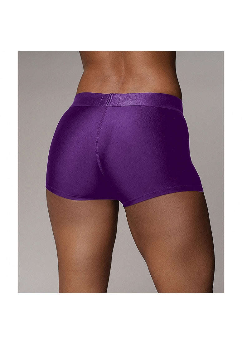 Ouch! Vibrating Strap-On Boxers in Purple