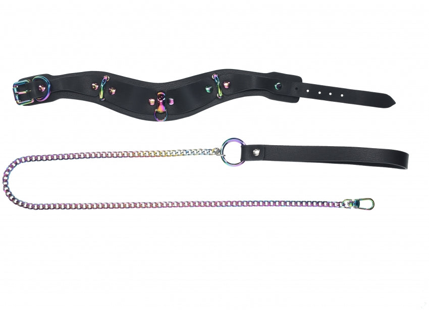 Ouch! Venice Collection - Collar with Leash